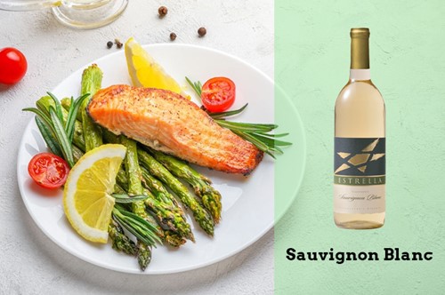 Sauvignon Blanc with Smoked Salmon Fish