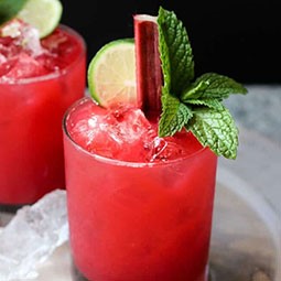 Raspberry Rhubarb Margarita